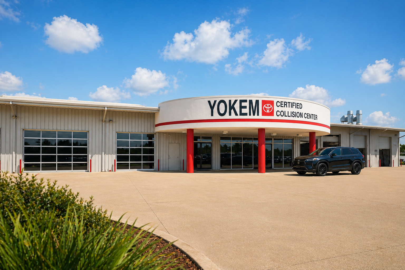 Yokem Collision Center building at 1199 E. Bert Kouns Industrial Loop, Shreveport, Louisiana